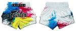 Pre-Order Fairtex Muay Thai Shorts - BS1937 White Acid Jazz