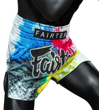 Pre-Order Fairtex Muay Thai Shorts - BS1937 White Acid Jazz