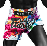 Pre-Order Fairtex Muay Thai Shorts - BS1939 White Funky Soul