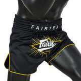 Pre-Order-MUAY THAI SHORTS - BS1903 "FOCUS" Black