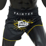 Pre-Order-MUAY THAI SHORTS - BS1903 "FOCUS" Black