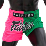 Pre-Order-Muay Thai Shorts - BS1911 Pink/Green