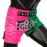 Pre-Order-Muay Thai Shorts - BS1911 Pink/Green