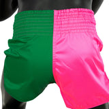 Pre-Order-Muay Thai Shorts - BS1911 Pink/Green