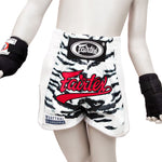 Pre-Order Fairtex Muay Thai Shorts Kids - BSK2103 "White Tiger"